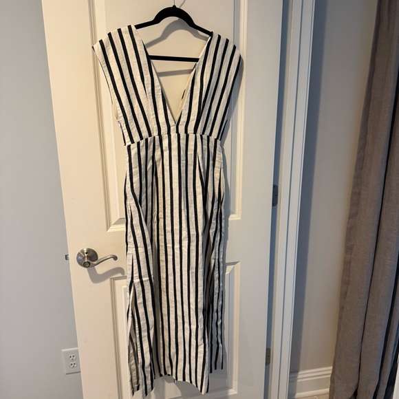 St Agni Striped Black and White Maxi Dress | S - Picture 4 of 10